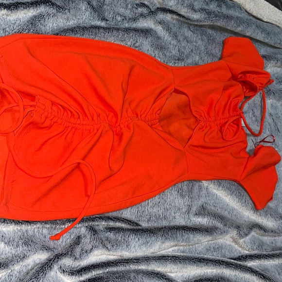 Mini neon orange dress from urban planet - Picture 1 of 2